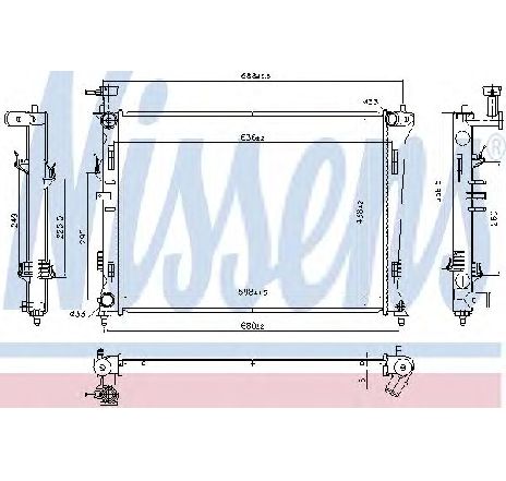 Radiator, racire motor NISSENS 666214</br>Piesa auto pentru Radiator racire apa/ ulei Radiator, racire motor NISSENS 666214</br>Piesa auto pentru Radiator racire apa/ ulei
