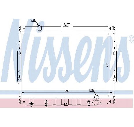 Radiator, racire motor NISSENS 67047 Radiator, racire motor NISSENS 67047