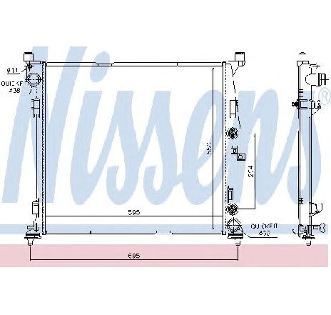 Radiator, racire motor NISSENS 67188</br>Piesa auto pentru Radiator racire apa/ ulei Radiator, racire motor NISSENS 67188</br>Piesa auto pentru Radiator racire apa/ ulei