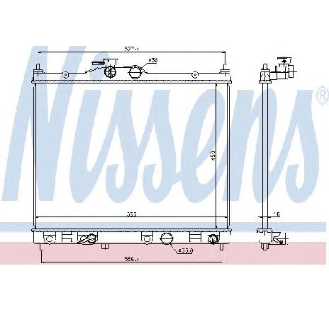 Radiator, racire motor NISSENS 67369 Radiator, racire motor NISSENS 67369