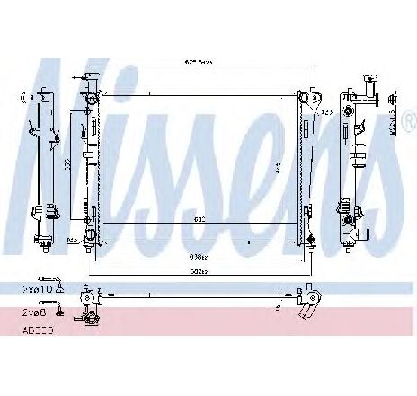 Radiator, racire motor NISSENS 675045</br>Piesa auto pentru Radiator racire apa/ ulei Radiator, racire motor NISSENS 675045</br>Piesa auto pentru Radiator racire apa/ ulei