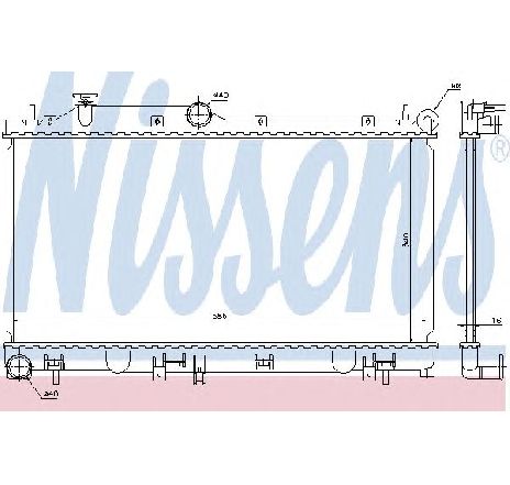 Radiator, racire motor NISSENS 67723 Radiator, racire motor NISSENS 67723