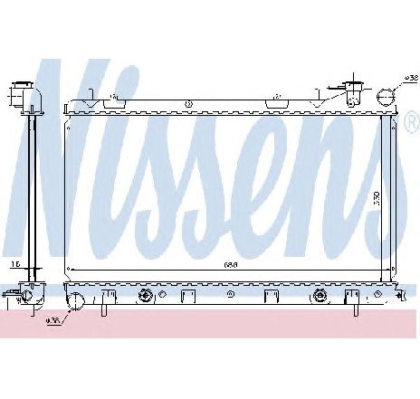 Radiator, racire motor NISSENS 67728 Radiator, racire motor NISSENS 67728