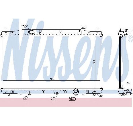 Radiator, racire motor NISSENS 68092 Radiator, racire motor NISSENS 68092