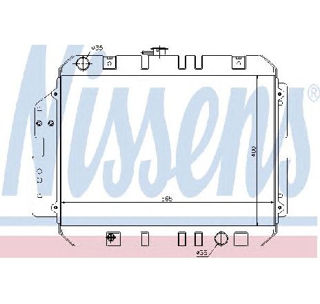 Radiator, racire motor NISSENS 68130 Radiator, racire motor NISSENS 68130