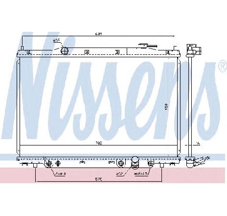 Radiator, racire motor NISSENS 681383</br>Piesa auto pentru Radiator racire apa/ ulei Radiator, racire motor NISSENS 681383</br>Piesa auto pentru Radiator racire apa/ ulei
