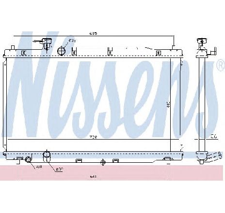 Radiator, racire motor NISSENS 681386 Radiator, racire motor NISSENS 681386