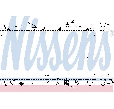 Radiator, racire motor NISSENS 68149 Radiator, racire motor NISSENS 68149