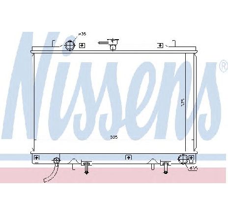 Radiator, racire motor NISSENS 68157 Radiator, racire motor NISSENS 68157