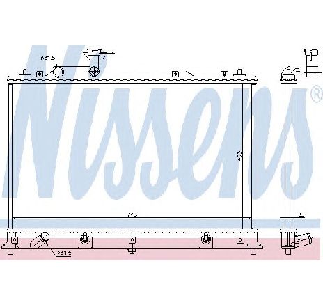 Radiator, racire motor NISSENS 68524</br>Piesa auto pentru Radiator racire apa/ ulei Radiator, racire motor NISSENS 68524</br>Piesa auto pentru Radiator racire apa/ ulei
