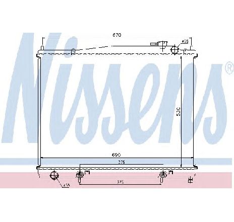 Radiator, racire motor NISSENS 68715 Radiator, racire motor NISSENS 68715