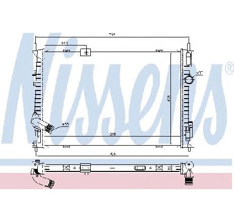 Radiator, racire motor NISSENS 68733 Radiator, racire motor NISSENS 68733