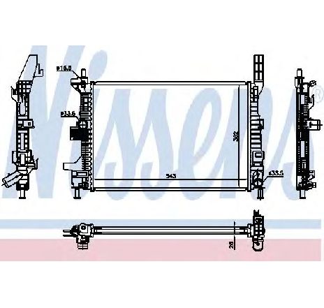 Radiator, racire motor NISSENS 69238</br>Piesa auto pentru Radiator racire apa/ ulei Radiator, racire motor NISSENS 69238</br>Piesa auto pentru Radiator racire apa/ ulei