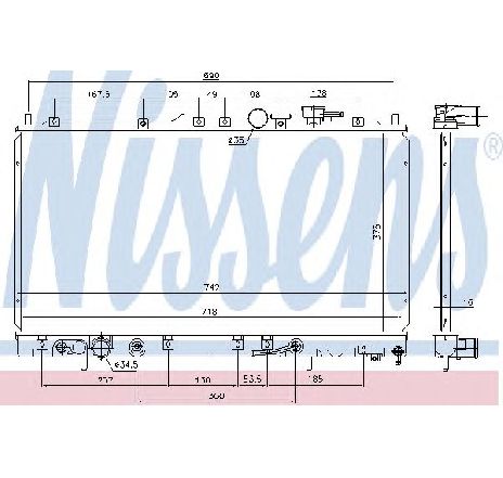 Radiator, racire motor NISSENS 69452 Radiator, racire motor NISSENS 69452