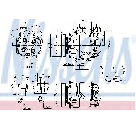 Compresor, climatizare NISSENS 890035</br>Piesa auto pentru Sistem de aer conditionat Compresor, climatizare NISSENS 890035</br>Piesa auto pentru Sistem de aer conditionat