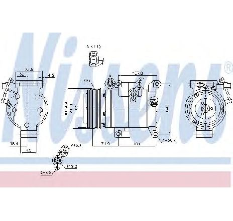 Compresor, climatizare NISSENS 890045</br>Piesa auto pentru Sistem de aer conditionat Compresor, climatizare NISSENS 890045</br>Piesa auto pentru Sistem de aer conditionat