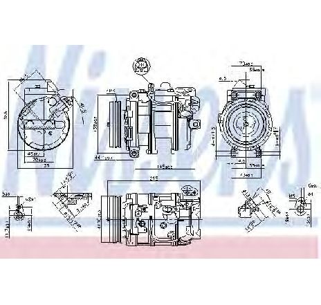 Compresor, climatizare NISSENS 890073</br>Piesa auto pentru Sistem de aer conditionat Compresor, climatizare NISSENS 890073</br>Piesa auto pentru Sistem de aer conditionat