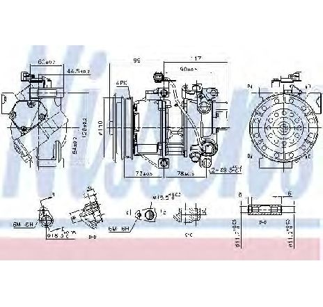 Compresor, climatizare NISSENS 890145</br>Piesa auto pentru Sistem de aer conditionat Compresor, climatizare NISSENS 890145</br>Piesa auto pentru Sistem de aer conditionat
