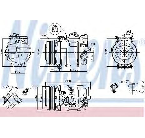 Compresor, climatizare NISSENS 890379</br>Piesa auto pentru Sistem de aer conditionat Compresor, climatizare NISSENS 890379</br>Piesa auto pentru Sistem de aer conditionat