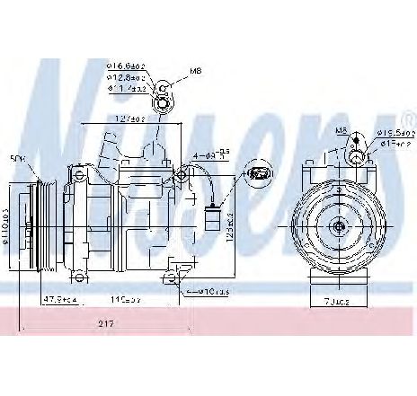 Compresor, climatizare NISSENS 89147</br>Piesa auto pentru Sistem de aer conditionat Compresor, climatizare NISSENS 89147</br>Piesa auto pentru Sistem de aer conditionat