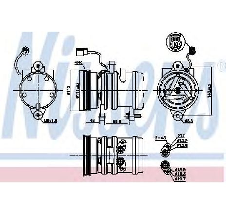 Compresor, climatizare NISSENS 89272</br>Piesa auto pentru Sistem de aer conditionat Compresor, climatizare NISSENS 89272</br>Piesa auto pentru Sistem de aer conditionat