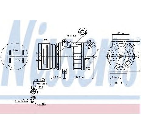 Compresor, climatizare NISSENS 89313</br>Piesa auto pentru Sistem de aer conditionat Compresor, climatizare NISSENS 89313</br>Piesa auto pentru Sistem de aer conditionat