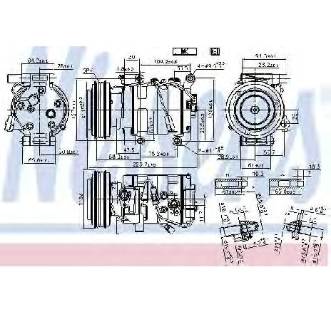 Compresor, climatizare NISSENS 89351</br>Piesa auto pentru Sistem de aer conditionat Compresor, climatizare NISSENS 89351</br>Piesa auto pentru Sistem de aer conditionat