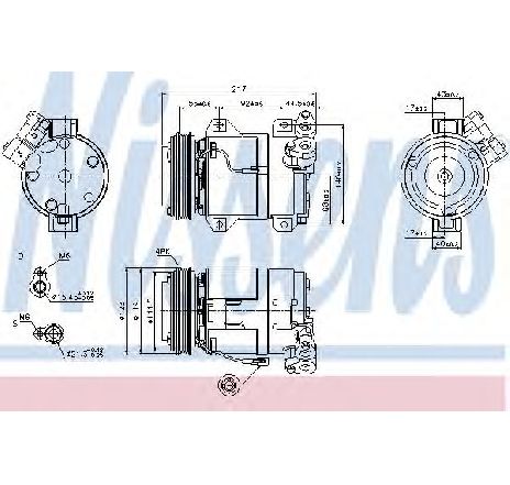 Compresor, climatizare NISSENS 89519</br>Piesa auto pentru Sistem de aer conditionat Compresor, climatizare NISSENS 89519</br>Piesa auto pentru Sistem de aer conditionat