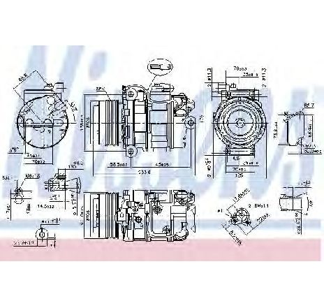 Compresor, climatizare NISSENS 89595</br>Piesa auto pentru Sistem de aer conditionat Compresor, climatizare NISSENS 89595</br>Piesa auto pentru Sistem de aer conditionat