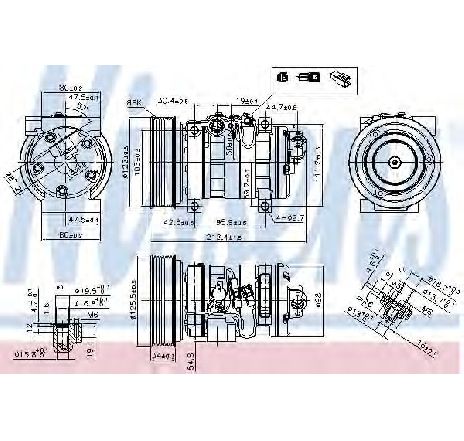 Compresor, climatizare NISSENS 89609</br>Piesa auto pentru Sistem de aer conditionat Compresor, climatizare NISSENS 89609</br>Piesa auto pentru Sistem de aer conditionat