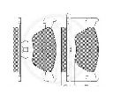 Set placute frana,frana disc OPTIMAL 10042