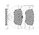 Set placute frana,frana disc OPTIMAL 10046