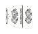 Set placute frana,frana disc OPTIMAL 10068