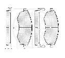 Set placute frana,frana disc OPTIMAL 10130</br>Piesa auto pentru KIA JOICE  2.0