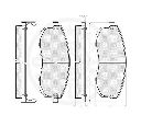 Set placute frana,frana disc OPTIMAL 10147