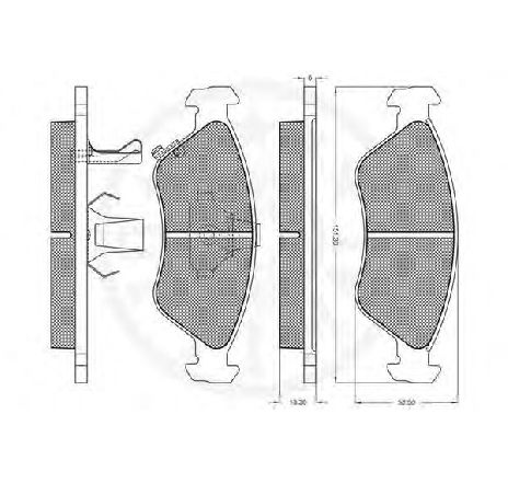 Set placute frana,frana disc OPTIMAL 10202 Set placute frana,frana disc OPTIMAL 10202