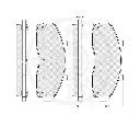 Set placute frana,frana disc OPTIMAL 10235