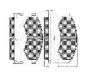 Set placute frana,frana disc OPTIMAL 10237</br>Piesa auto pentru KIA JOICE  2.0