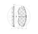 Set placute frana,frana disc OPTIMAL 12063