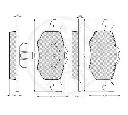 Set placute frana,frana disc OPTIMAL 12129