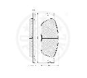 Set placute frana,frana disc OPTIMAL 12138