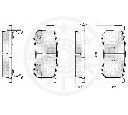 Set placute frana,frana disc OPTIMAL 12209