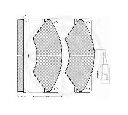 Set placute frana,frana disc OPTIMAL 12221