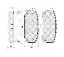 Set placute frana,frana disc OPTIMAL 12261</br>Piesa auto pentru KIA SORENTO I (JC)  3.5 V6 4WD