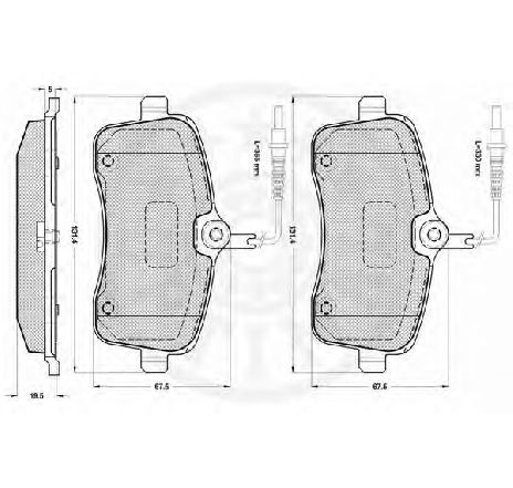 Set placute frana,frana disc OPTIMAL 12274 Set placute frana,frana disc OPTIMAL 12274