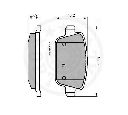 Set placute frana,frana disc OPTIMAL 12322