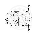 Set placute frana,frana disc OPTIMAL 12446</br>Piesa auto pentru FORD TRANSIT caroserie  2.4 TDCi [RWD]