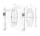 Set placute frana,frana disc OPTIMAL 12563