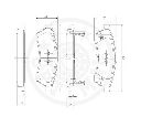 Set placute frana,frana disc OPTIMAL 12564