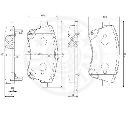 Set placute frana,frana disc OPTIMAL 12575